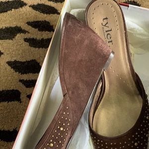 Tyler suede wedges. SZ. 10. Worn once or twice.